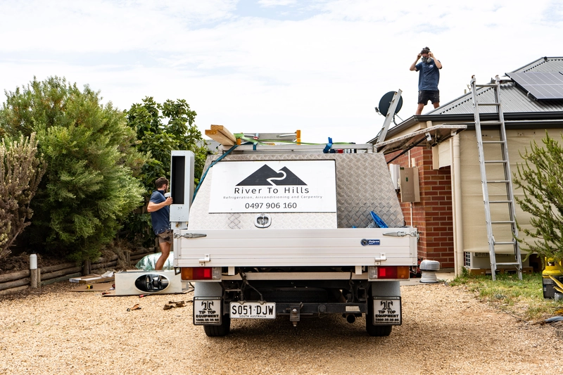 River to Hills Van parked in Murray Bridge